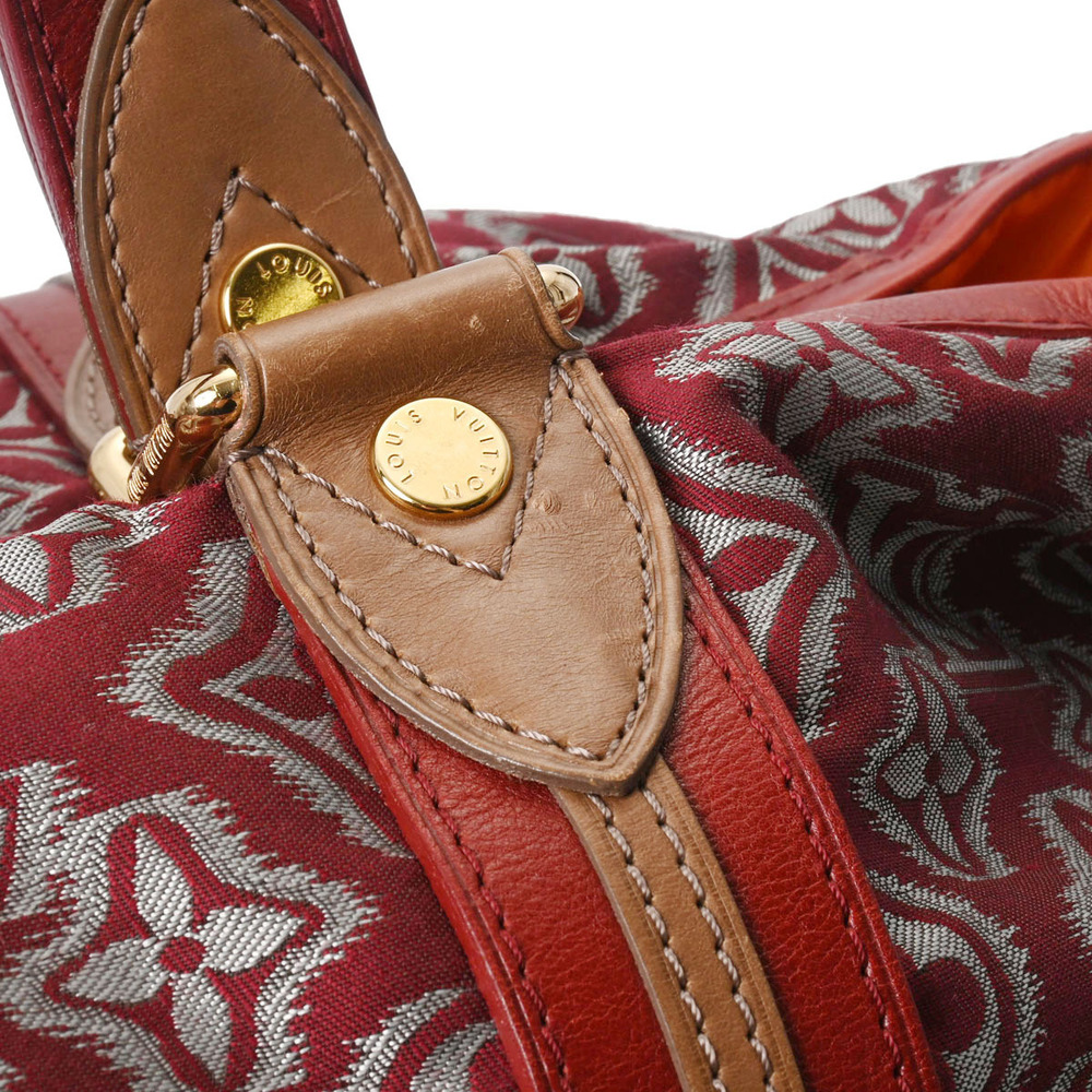 LOUIS VUITTON Aviator Pre Fall Collection Bordeaux Purple Red Leather Jacquard - Picture 8 of 11